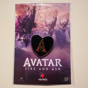Disney Avatar: Fire and Ash Variety Gold Heart Pin - Limited Edition Collectible